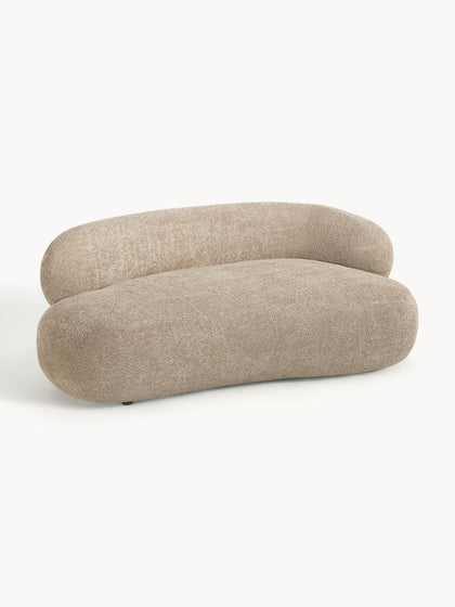 Westwing Collection Sofa Alba (2-Sitzer) aus Teddy-Bouclé Lagerräumung