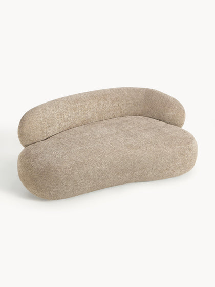 Westwing Collection Sofa Alba (2-Sitzer) aus Teddy-Bouclé Lagerräumung