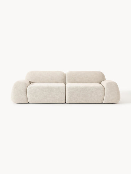 Westwing Collection Modulares Sofa Wolke (3-Sitzer) aus Bouclé