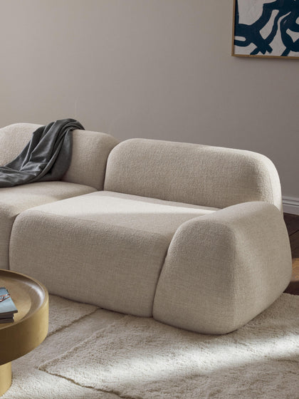 Westwing Collection Modulares Sofa Wolke (3-Sitzer) aus Bouclé Online Outlet