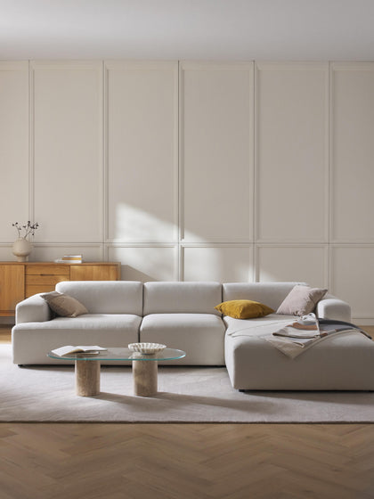 Westwing Collection Ecksofa Melva (4-Sitzer) Kauf eins, bekomm eins gratis