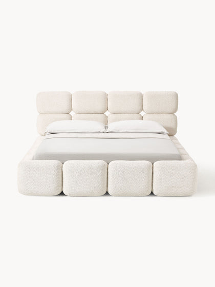 Westwing Collection Polsterbett Tayla aus Teddy-Bouclé mit Stauraum VIP-Rabatte
