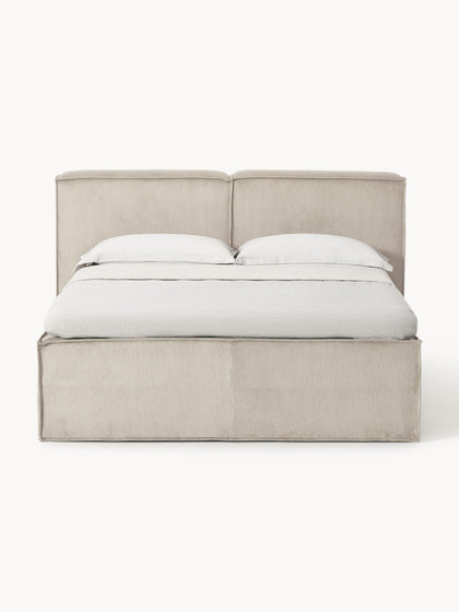Westwing Collection Cord-Boxspringbett Lennon Wochenangebot