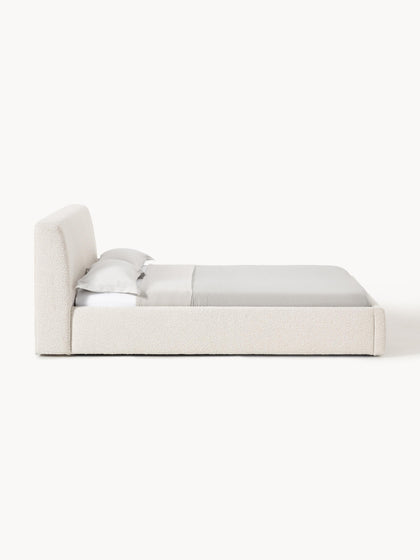Westwing Collection Bouclé-Polsterbett Cloud mit Stauraum Bis zu 50% Rabatt