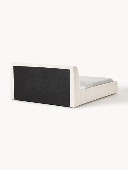 Westwing Collection Bouclé-Polsterbett Cloud mit Stauraum Bis zu 50% Rabatt