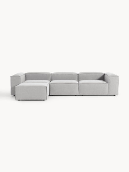 Westwing Collection Modulares Sofa Lennon (4-Sitzer) mit Hocker (links/rechts) Bis zu 60% Rabatt
