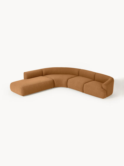 Westwing Collection Modulares Bouclé-Ecksofa Sofia (4-Sitzer) Bis zu 65% Rabatt