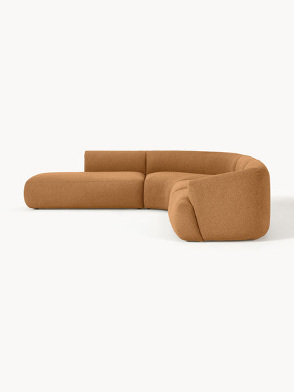 Westwing Collection Modulares Bouclé-Ecksofa Sofia (4-Sitzer) Bis zu 65% Rabatt