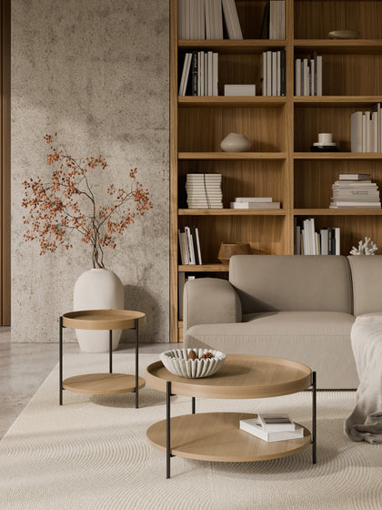 Westwing Collection Runder Holz-Couchtisch Renee Vierteljährliche Förderung