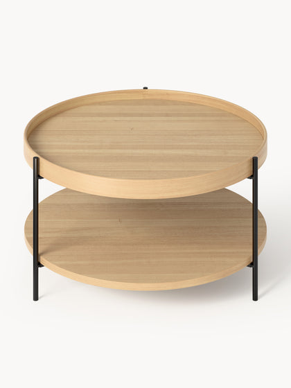 Westwing Collection Runder Holz-Couchtisch Renee Vierteljährliche Förderung