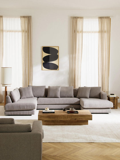 Westwing Collection Bouclé-Wohnlandschaft Tribeca Nur noch ein Tag übrig
