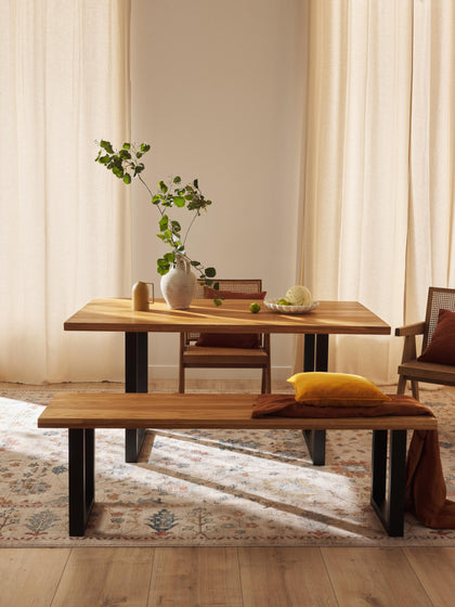 Westwing Collection Esstisch Oliver aus Eichenholz in verschiedenen Größen 50% Rabatt mit kostenlosem Versand