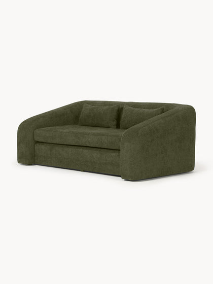 Westwing Collection Schlafsofa Eliot (2-Sitzer) aus Teddy-Bouclé Blitzverkäufe