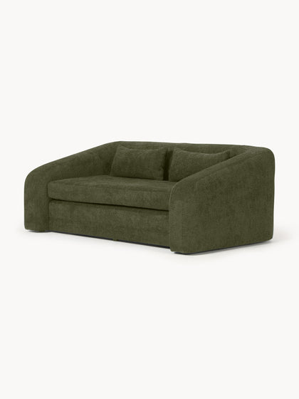 Westwing Collection Schlafsofa Eliot (2-Sitzer) aus Teddy-Bouclé Blitzverkäufe