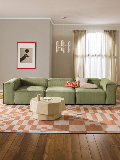 Westwing Collection Modulares Sofa Lennon (4-Sitzer) aus Cord Kostenloser Versand