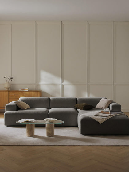 Westwing Collection Ecksofa Melva (4-Sitzer) Fabrikpreis