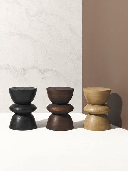 Westwing Collection Runder Beistelltisch Benno aus Mangoholz Versandkostenfrei