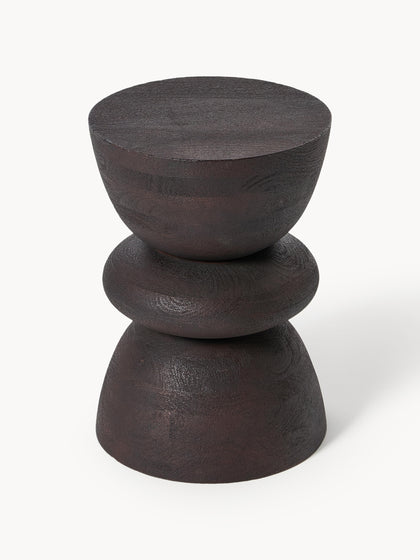 Westwing Collection Runder Beistelltisch Benno aus Mangoholz Versandkostenfrei