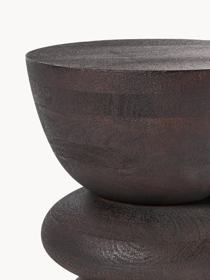Westwing Collection Runder Beistelltisch Benno aus Mangoholz Versandkostenfrei