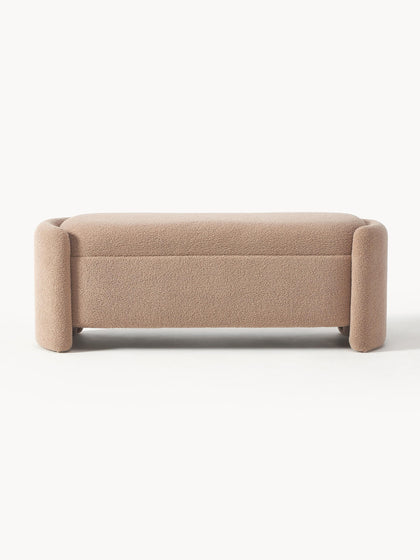 Westwing Collection Teddy-Polsterbank Benji mit Stauraum Exklusivangebot