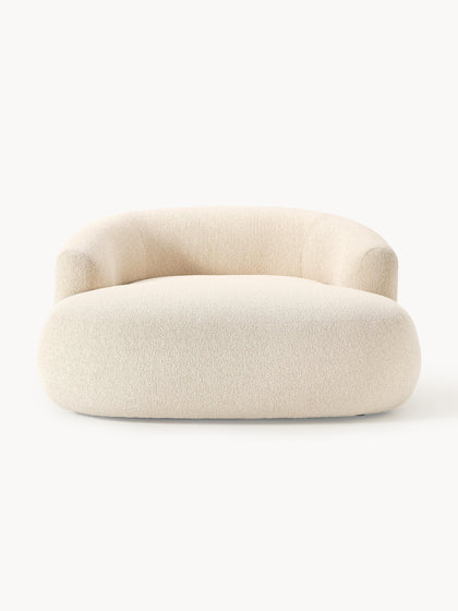 Westwing Collection XL Bouclé-Loungesessel Sofia Lagerräumung