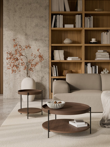 Westwing Collection Runder Holz-Couchtisch Renee Neueste Mode