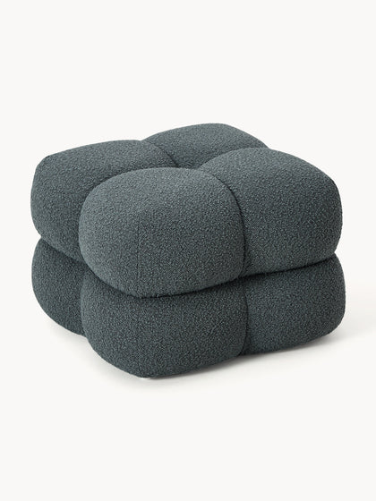 Westwing Collection Bouclé-Polsterhocker Ellie Riesige Ersparnisse