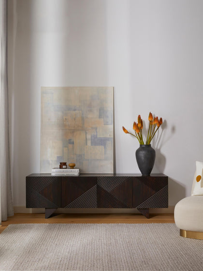 Westwing Collection Lowboard Louis aus Mangoholz VIP-Rabatte