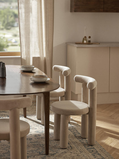 Westwing Collection Samt-Polsterstuhl Calan Super Sparpreis