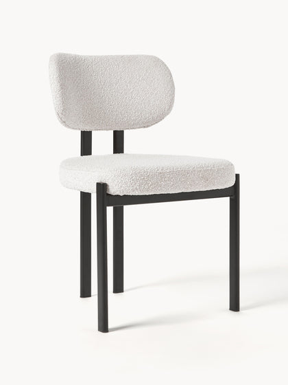 Westwing Collection Bouclé-Polsterstuhl Adrien Wochenangebot