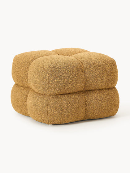 Westwing Collection Bouclé-Polsterhocker Ellie Letzte 3 Tage