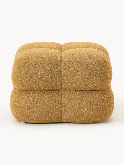 Westwing Collection Bouclé-Polsterhocker Ellie Letzte 3 Tage