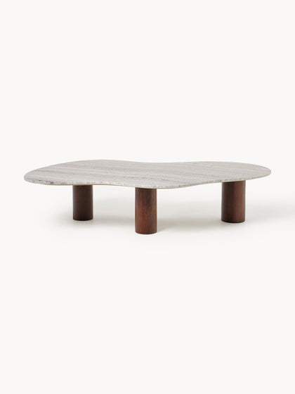 Westwing Collection Marmor-Couchtisch Naruto in organischer Form Neueste Stile