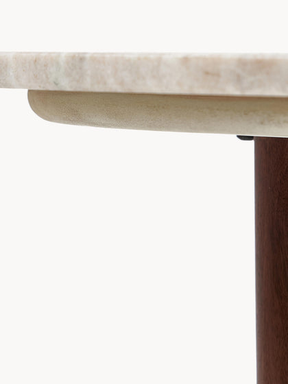 Westwing Collection Marmor-Couchtisch Naruto in organischer Form Neueste Stile