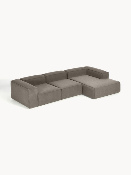 Westwing Collection Modulares Ecksofa Lennon aus Bouclé Zeitbegrenzte Promotion