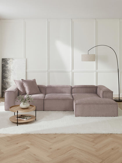 Westwing Collection Modulares Ecksofa Lennon aus Cord Bis zu 60% Rabatt