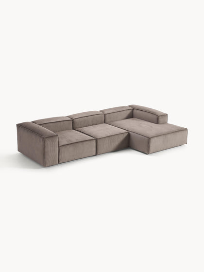 Westwing Collection Modulares Ecksofa Lennon aus Cord Bis zu 60% Rabatt