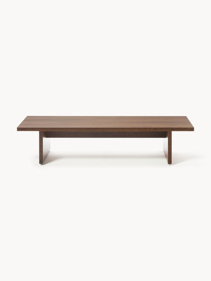 Westwing Collection Niedriger Holz-Couchtisch Dako Sonderangebot der Fabrik