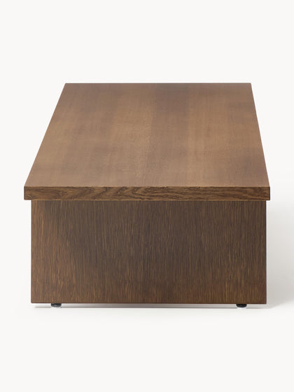 Westwing Collection Niedriger Holz-Couchtisch Dako Sonderangebot der Fabrik