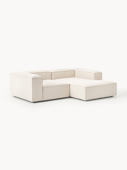 Westwing Collection Modulares Ecksofa Lennon aus Leinen-Mix Nur noch ein Tag übrig