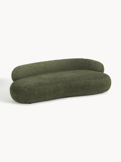 Westwing Collection Sofa Alba (3-Sitzer) aus Teddy-Bouclé Super Rabatt