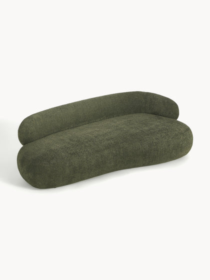 Westwing Collection Sofa Alba (3-Sitzer) aus Teddy-Bouclé Super Rabatt