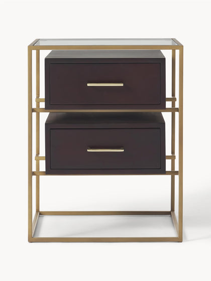 Westwing Collection Nachttisch Lyle aus Mangoholz 50% Rabatt mit kostenlosem Versand