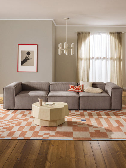 Westwing Collection Modulares Sofa Lennon (4-Sitzer) aus Cord Kostenloser Versand international