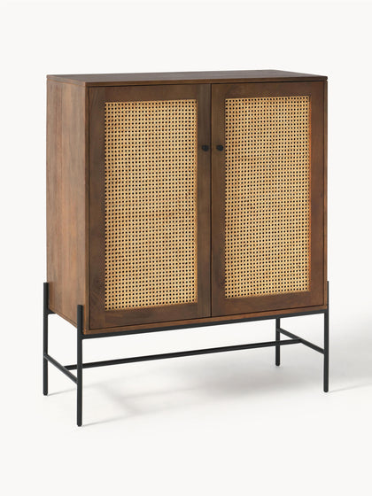 Westwing Collection Highboard Vienna mit Wiener Geflecht Rabatte dieses Monats