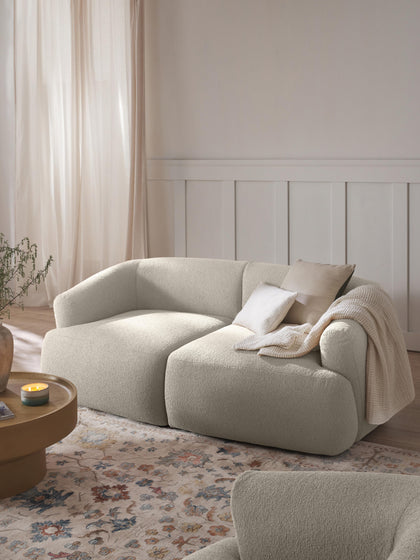Westwing Collection Modulares Bouclé-Sofa Sofia (2-Sitzer) Online