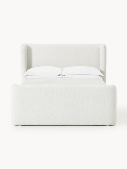 Westwing Collection Bouclé-Boxspringbett Perla mit Stauraum Hotsell