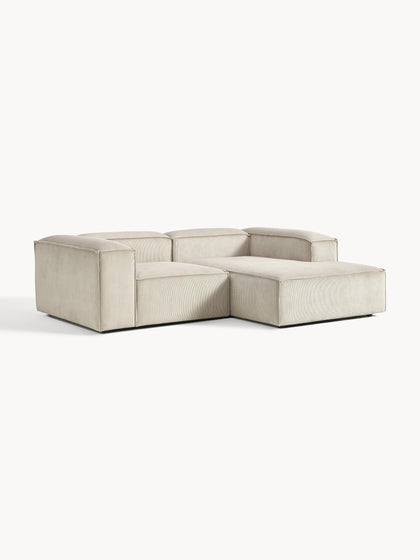 Westwing Collection Modulares Ecksofa Lennon aus Cord Limitierter Zeitrabatt