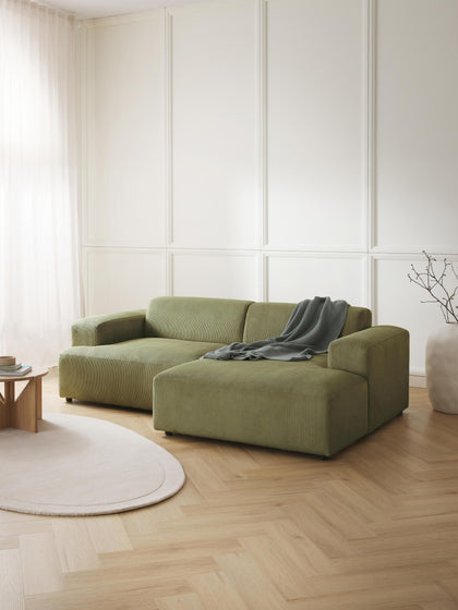 Westwing Collection Cord-Ecksofa Melva (3-Sitzer) Fabrikpreis
