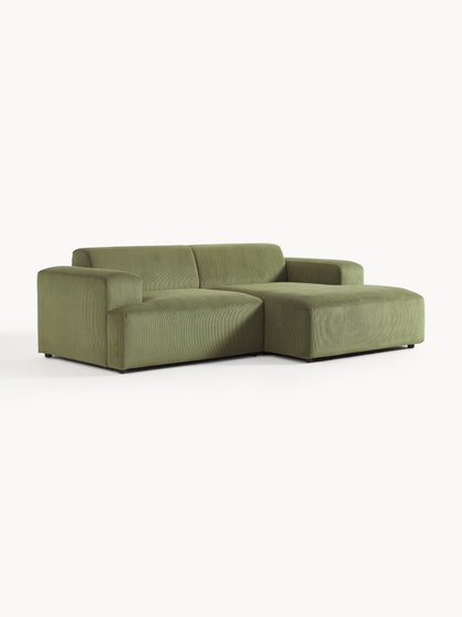 Westwing Collection Cord-Ecksofa Melva (3-Sitzer) Fabrikpreis